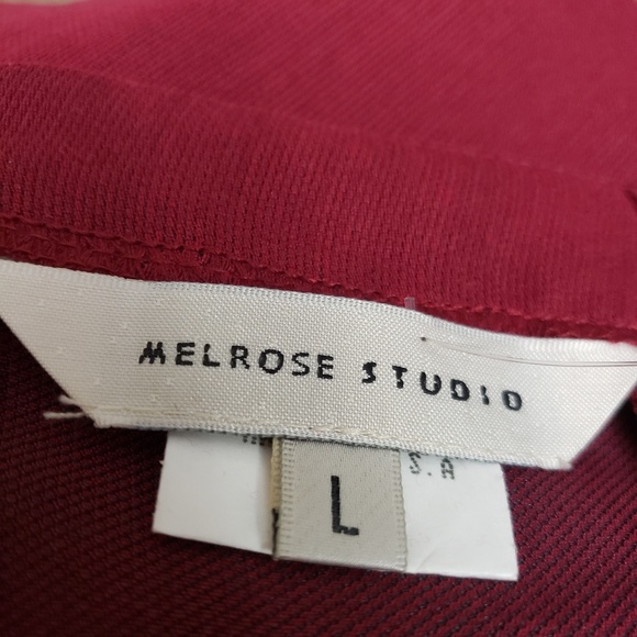 Melrose Studio Red skirt sz large - Picture 5 of 8